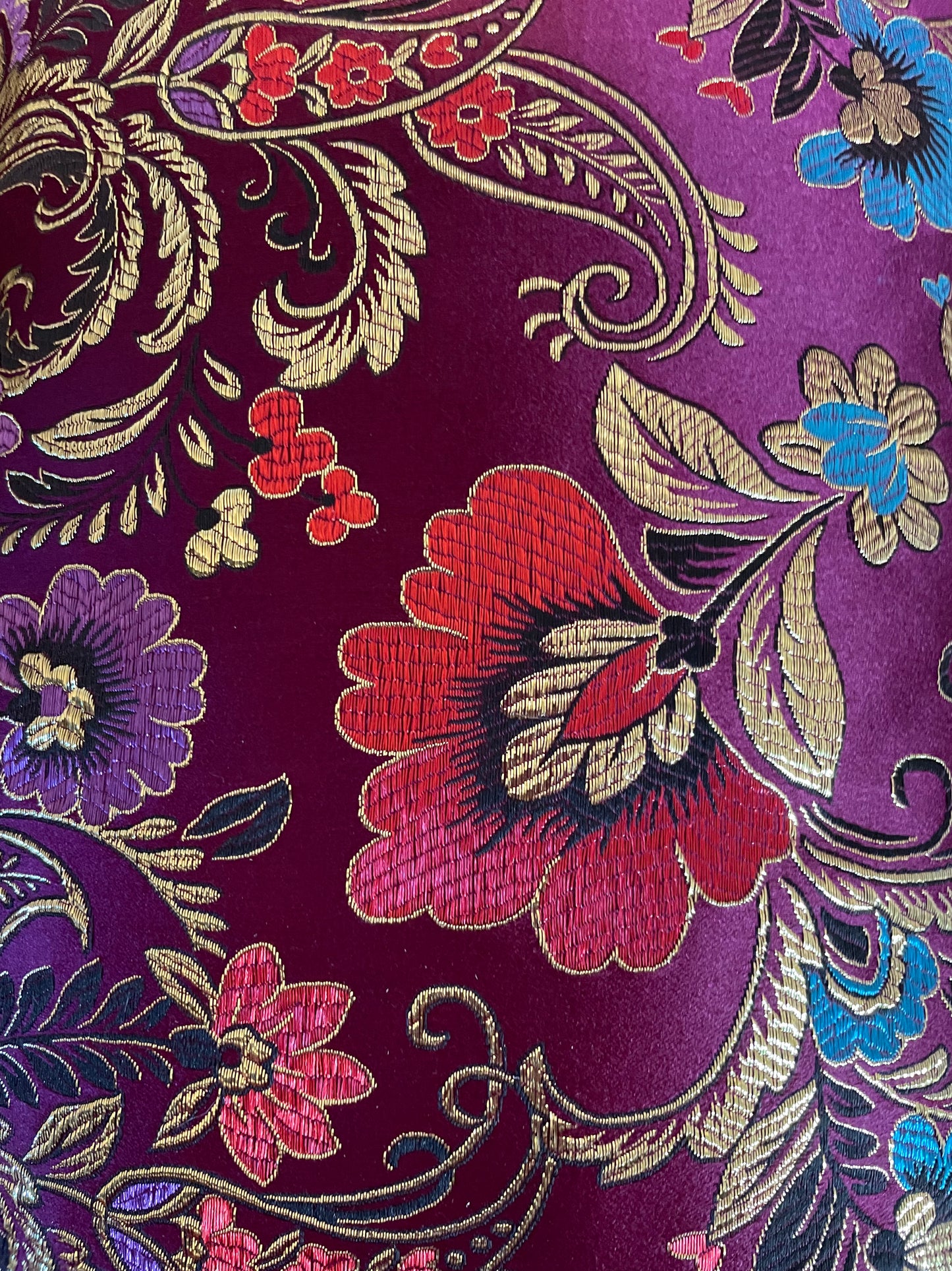 Glam Brocade Lumbar Pillow