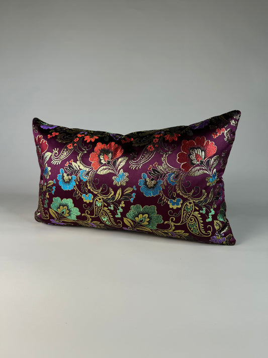 Glam Brocade Lumbar Pillow